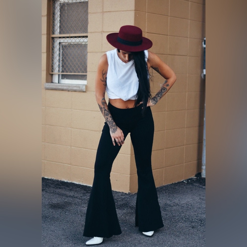 NWOT Black bell bottoms from Etsy